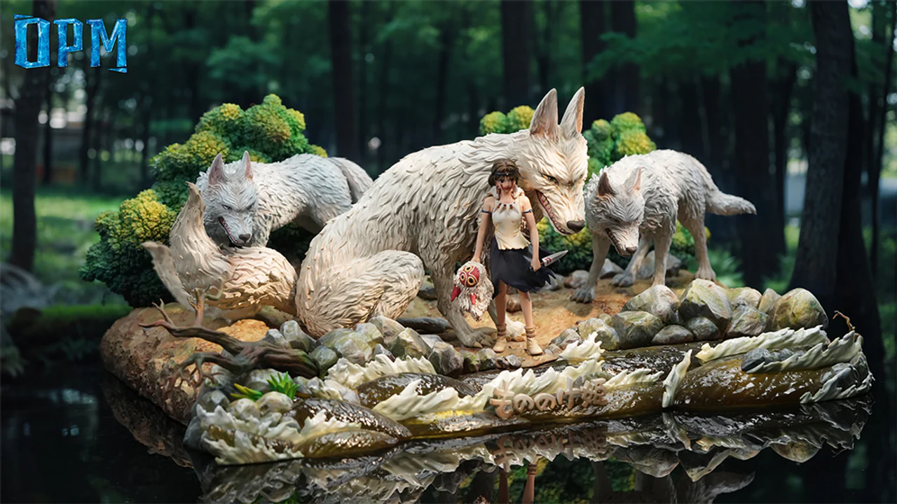 Studio Ghibli - Princess Mononoke | Resin Statue | by OPM Studio - Image 5