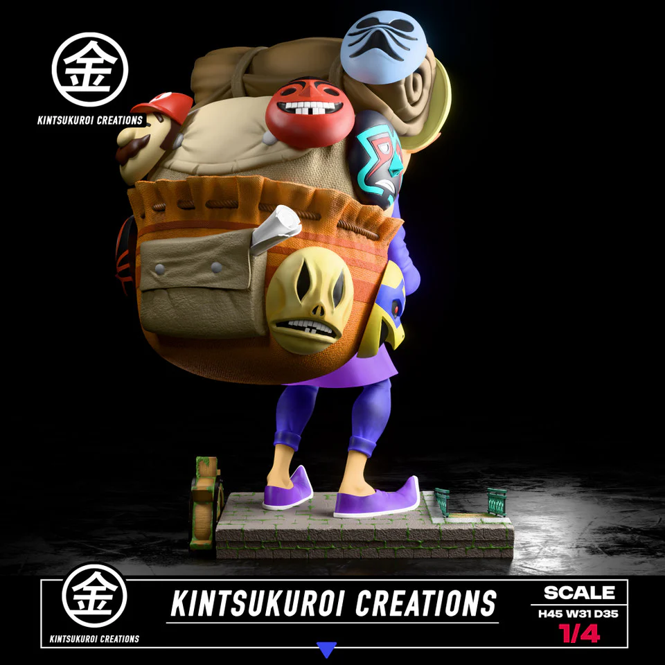 The Legend of Zelda - Happy & Angry Mask Salesman | 1:4 Resin Statue | by Kintsukuroi Creations Studio - Image 7