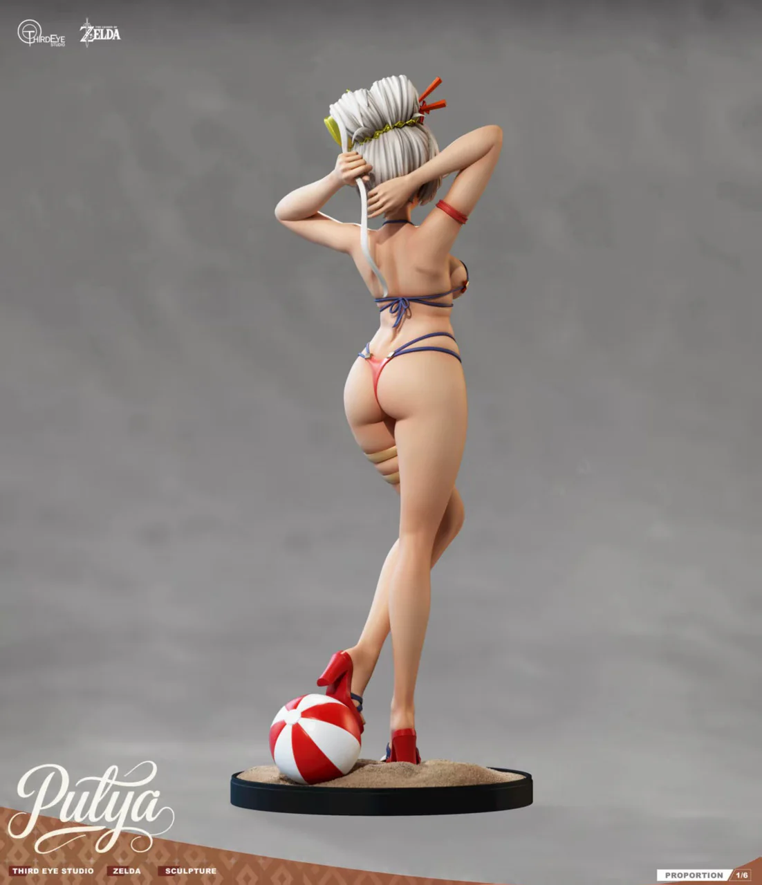 The Legend of Zelda - Swimsuit Purah | 1:4 Resin Statue | by Third Eye Studio - Image 4